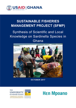 SUSTAINABLE FISHERIES MANAGEMENT PROJECT (SFMP) Synthesis of Scientific and Local Knowledge on Sardinella Species In
