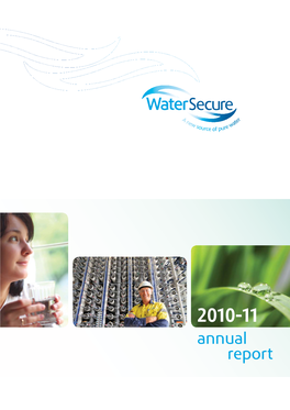Water Secure Annual Report 2011 Layout Final.Indd