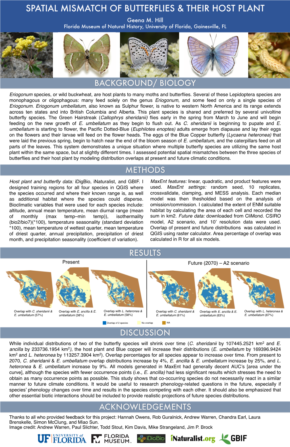 Spatial Mismatch of Butterflies & Their Host