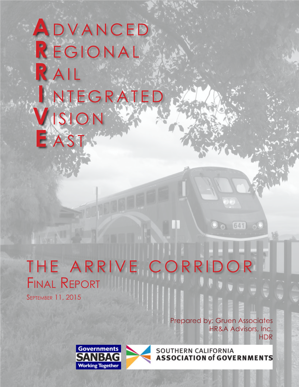 ARRIVE CORRIDOR FINAL REPORT TOC:1 Table of Contents