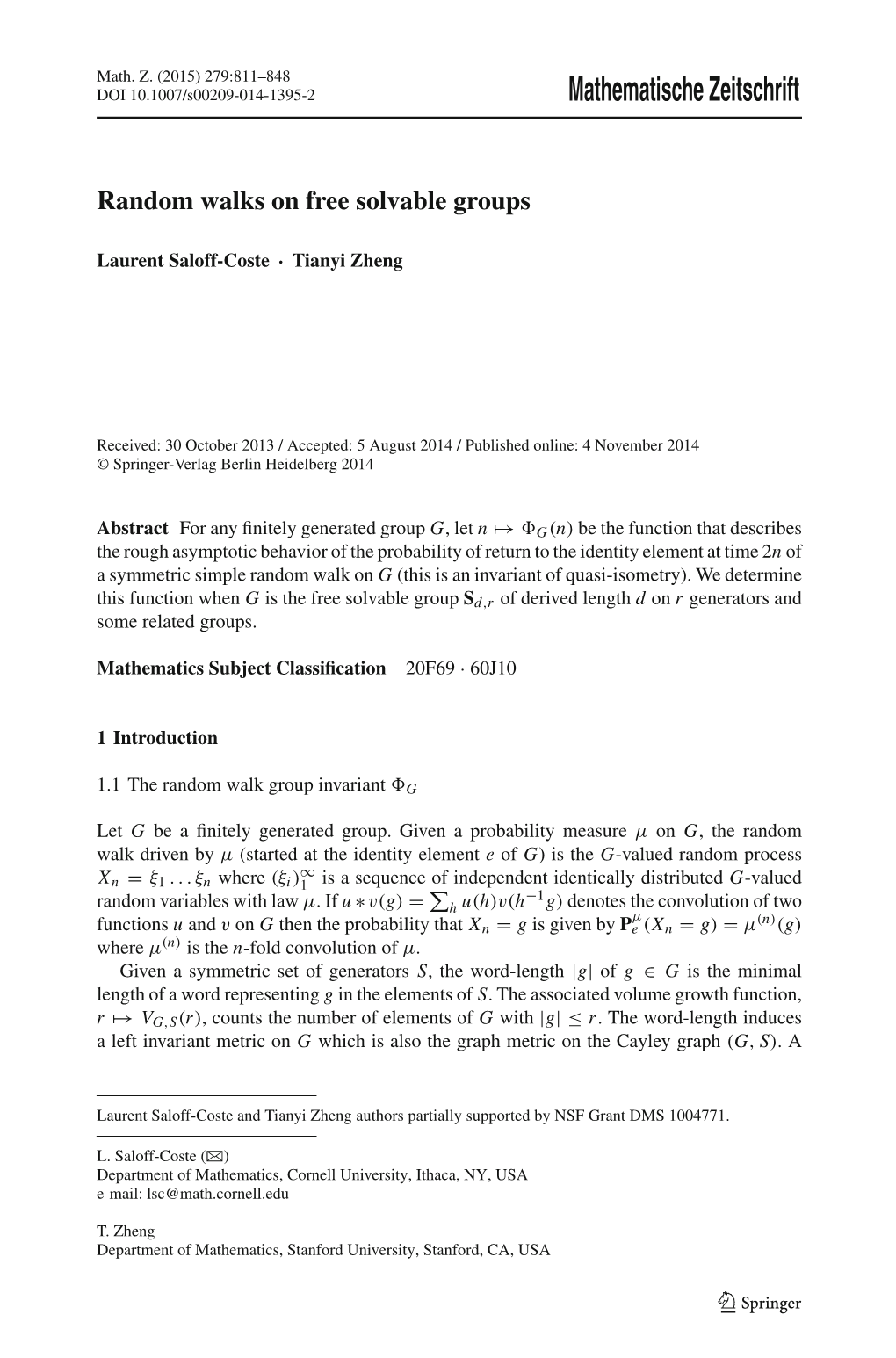 Mathematische Zeitschrift