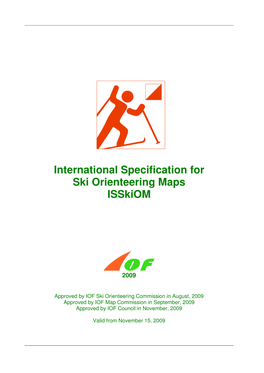 International Specification for Ski Orienteering Maps Isskiom