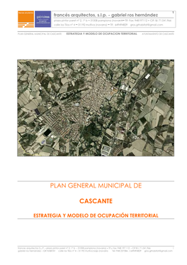 Plan General Municipal De Cascante Estrategia Y Modelo De Ocupacion Territorial Ayuntamiento De Cascante