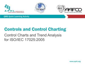 Control Charts and Trend Analysis for ISO/IEC 17025:2005