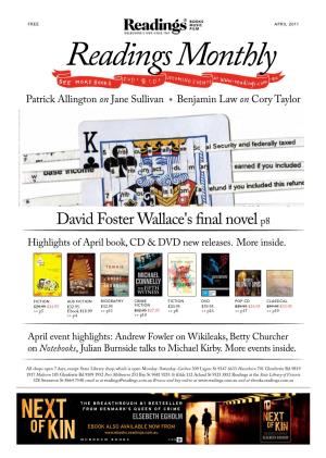 David Foster Wallace's Final Novelp8