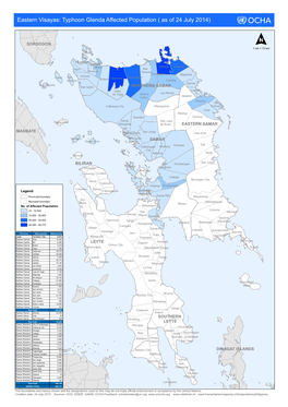 Typhoon Glenda Affected Population