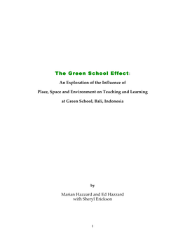 The Green School Effect