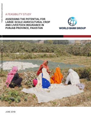 Assessing the Potential for Large-Scale Agricultural Crop and Livestock Insurance in Punjab Province, Pakistan