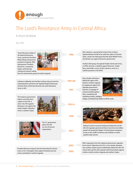 The Lord's Resistance Army in Central Africa