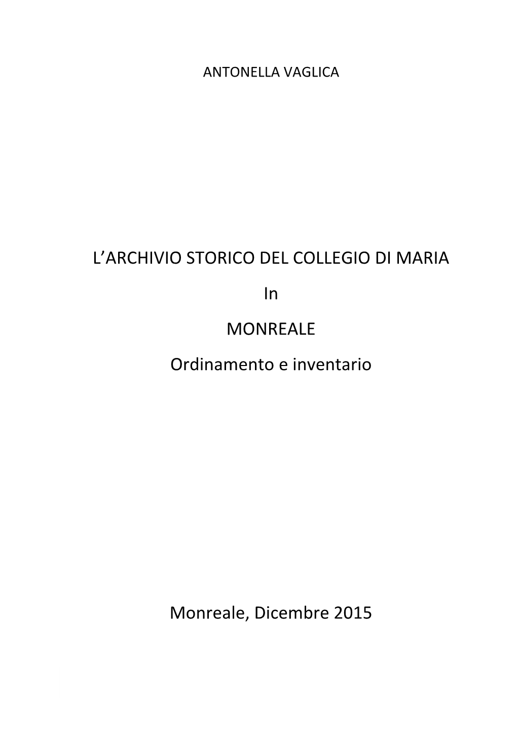 Collegio Di Maria Di Monreale