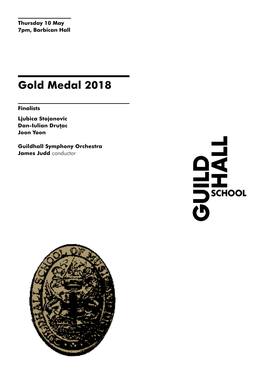 Gold Medal 2018