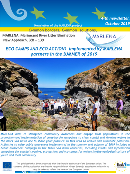 4-Th Newsletter, October 2019 ECO CAMPS and ECO ACTIONS