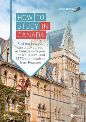 How to STUDY in CANADA