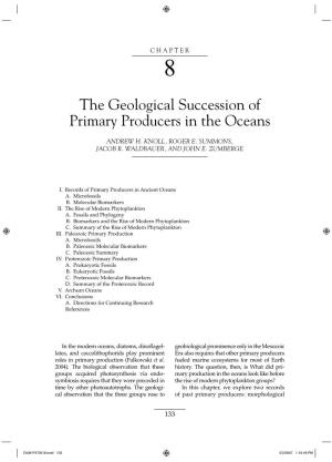 The Geological Succession of Primary Producers in the Oceans