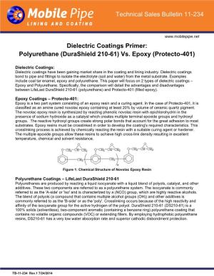 Polyurethane (Durashield 210-61) Vs. Epoxy (Protecto-401)