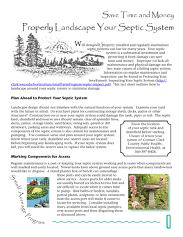 Properly Landscape Your Septic System