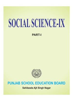 Punjab Board Class 9 Social Science Textbook Part 1 English