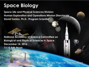 Space Biology