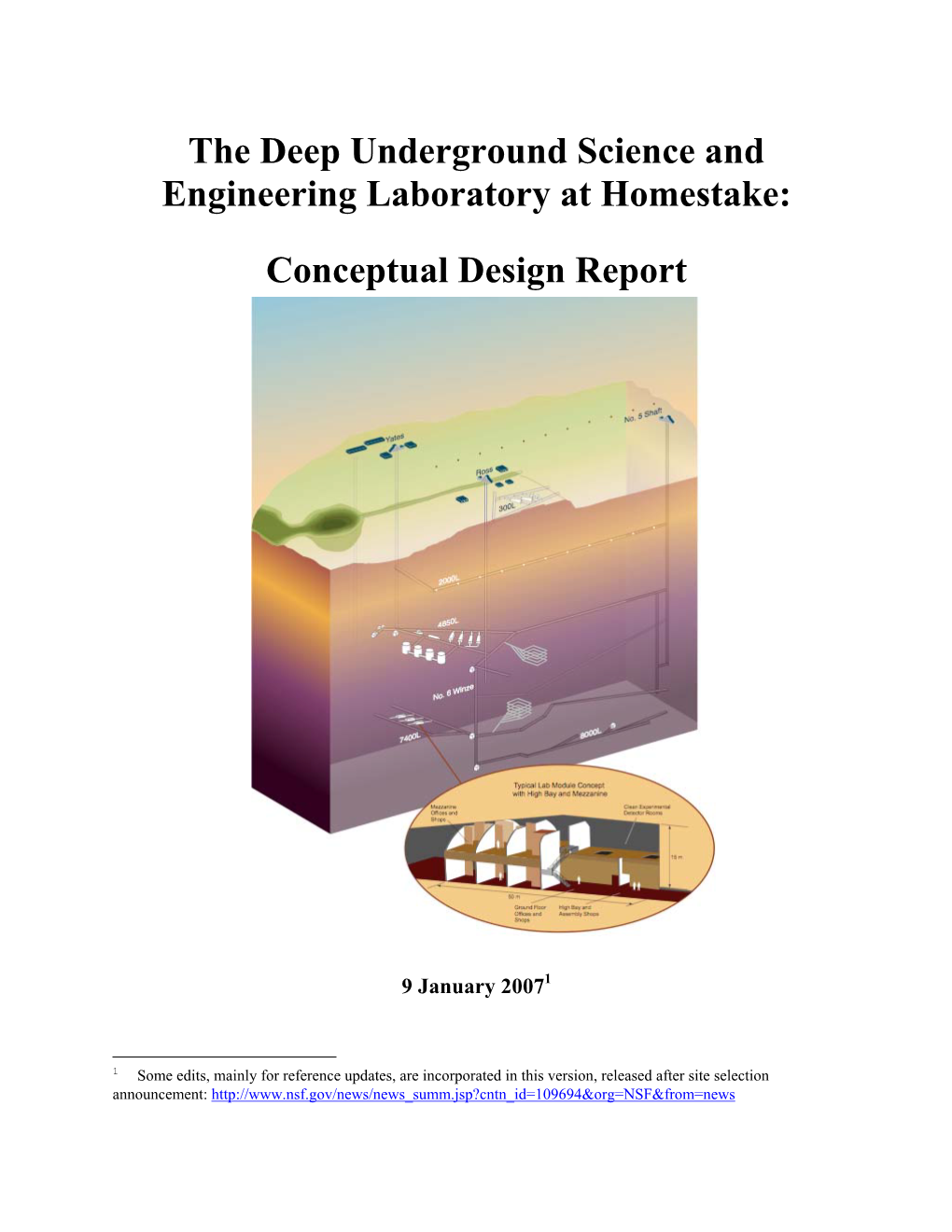 The Deep Underground Science and Engineering Laboratory at Homestake