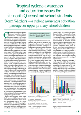 Tropical Cyclone Awareness and Education Issues for Far North