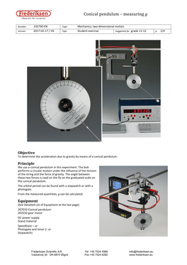 Conical Pendulum