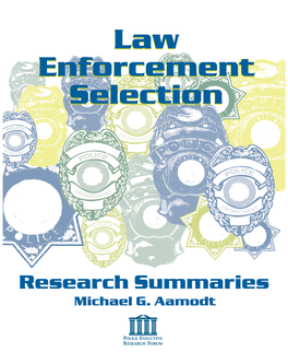 Law Enforcement Selection