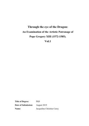 Through the Eye of the Dragon: an Examination of the Artistic Patronage of Pope Gregory XIII (1572-1585)