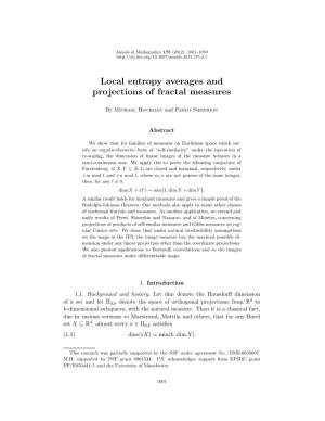 Local Entropy Averages and Projections of Fractal Measures
