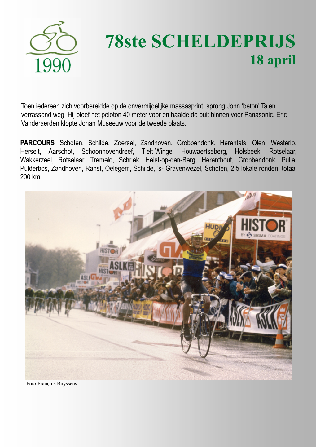 78Ste SCHELDEPRIJS 18 April