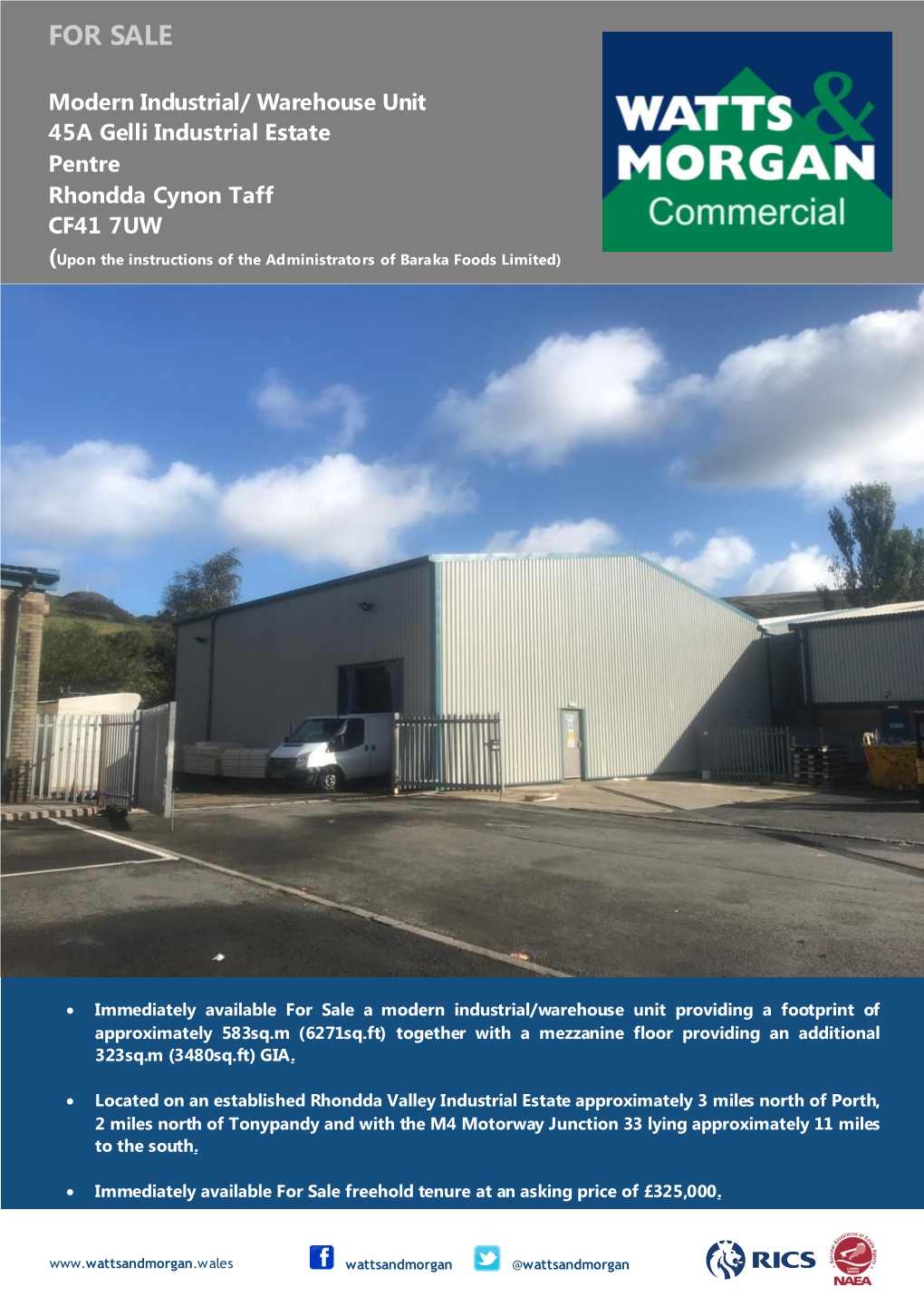 Warehouse Unit 45A Gelli Industrial Estate Pentre Rhondda Cynon Taff CF41 7UW