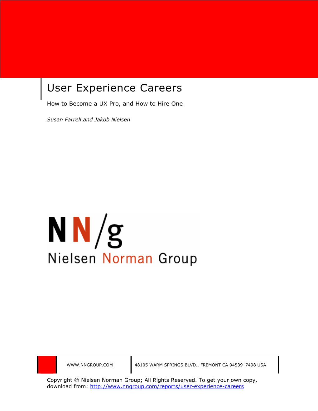 User Experience Careers
