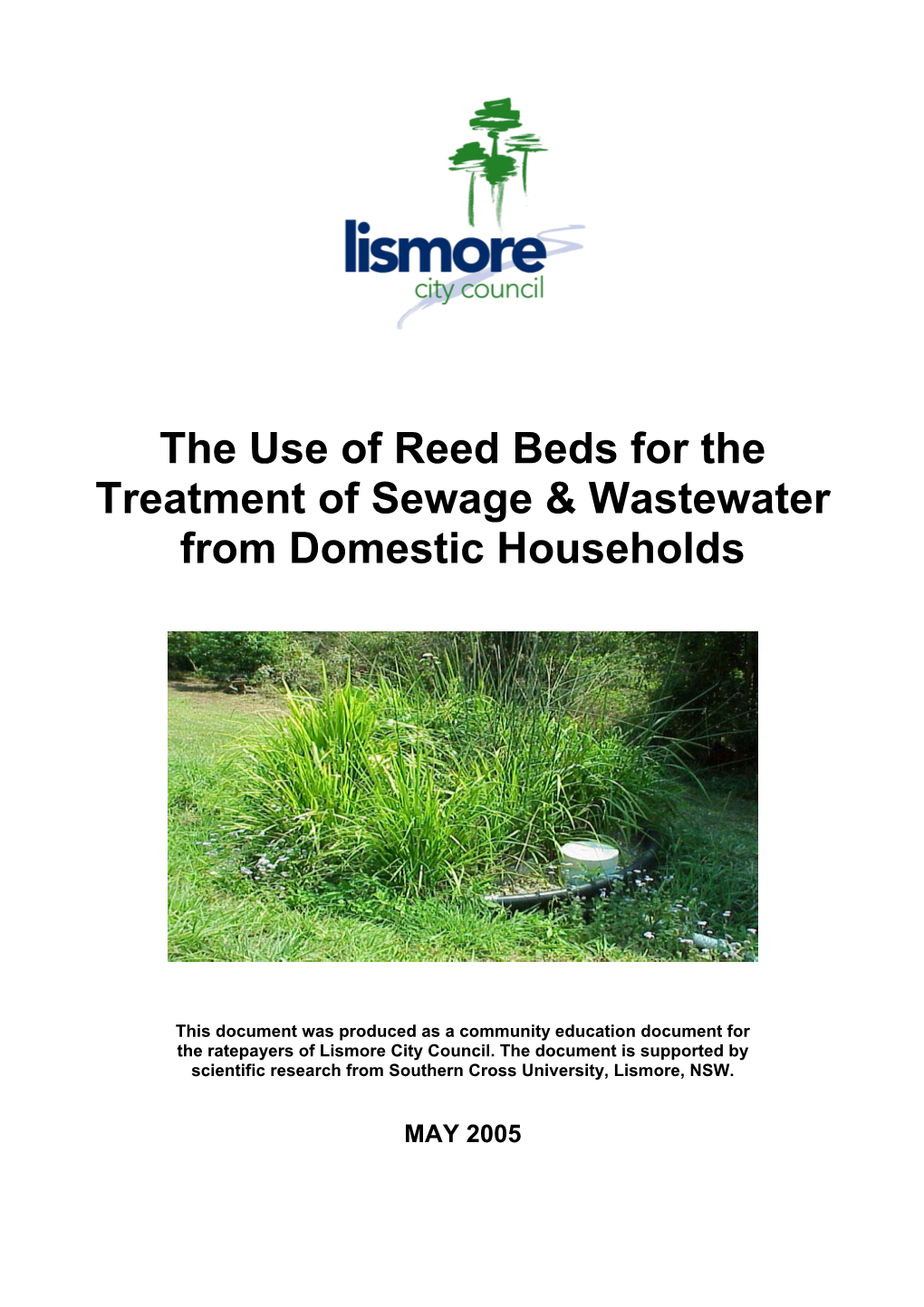 Reed Beds for the Treatment of Sewage & Wastewater from Domestic Households