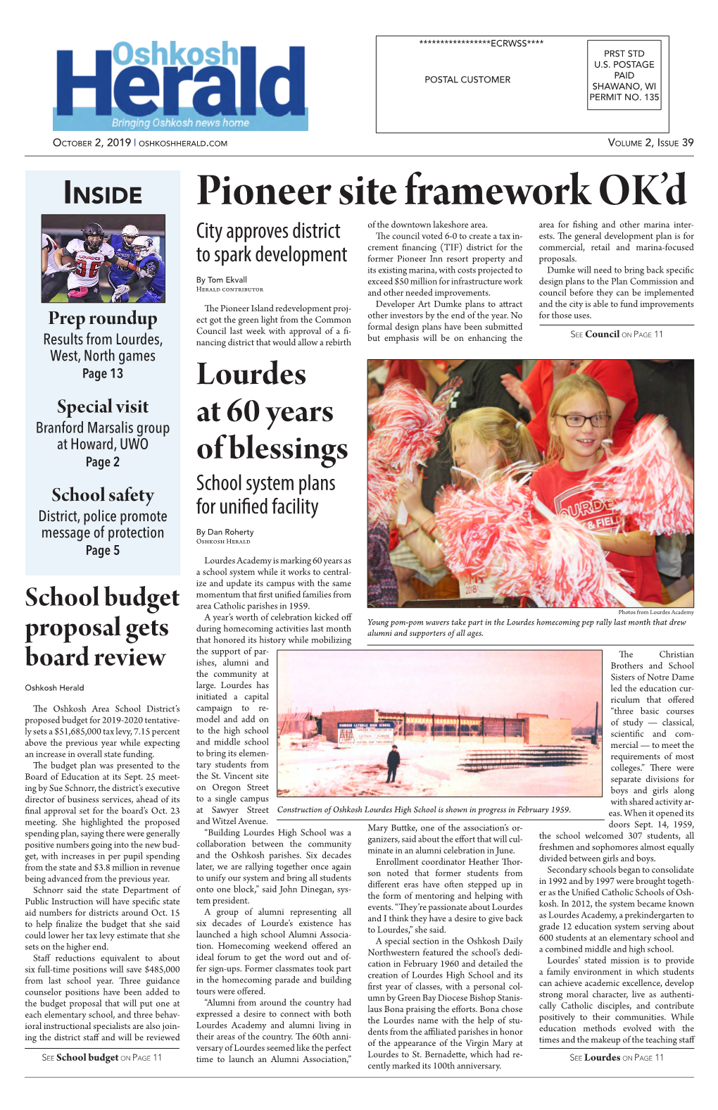 October 2, 2019 Oshkosh Herald