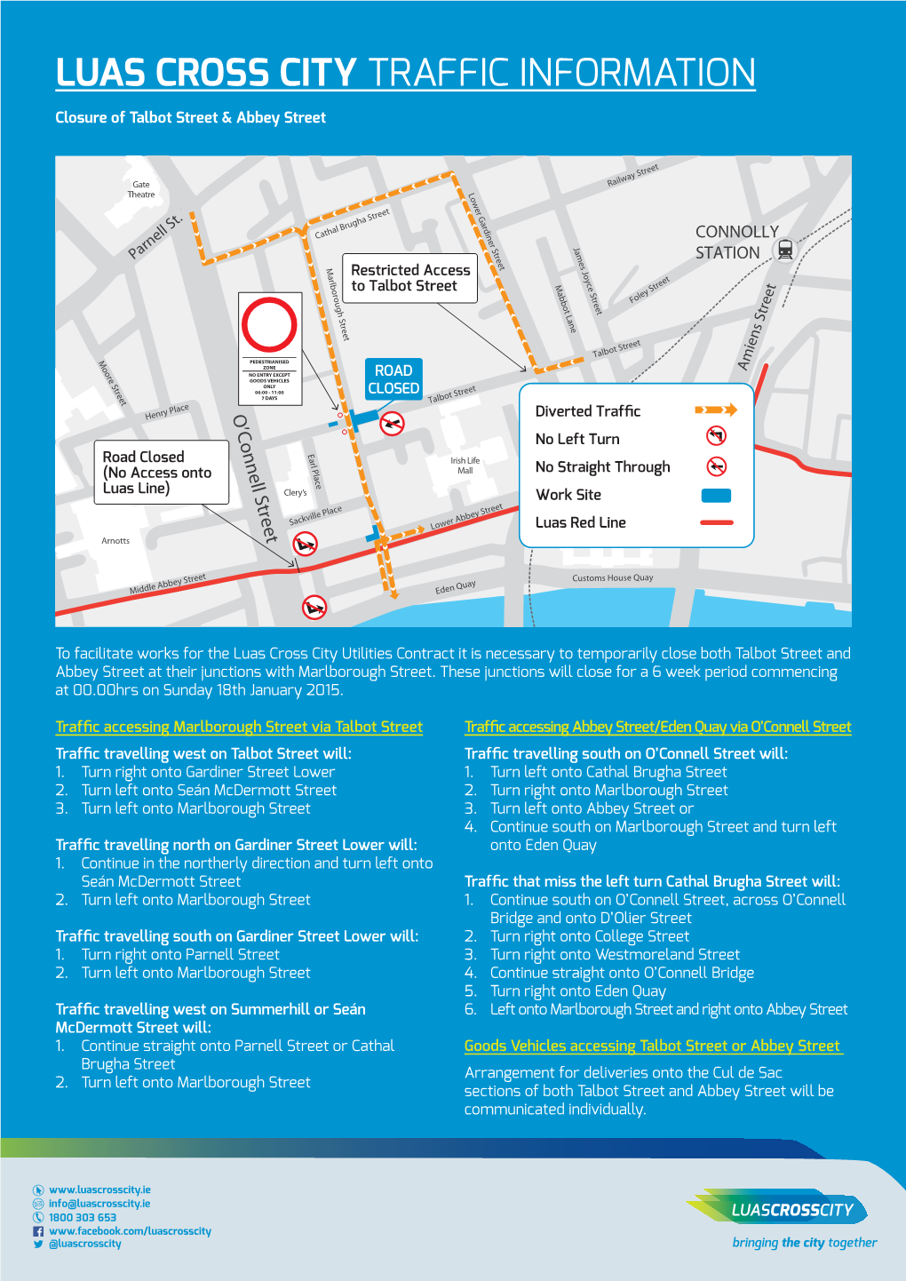 Luas Cross City Traffic Information