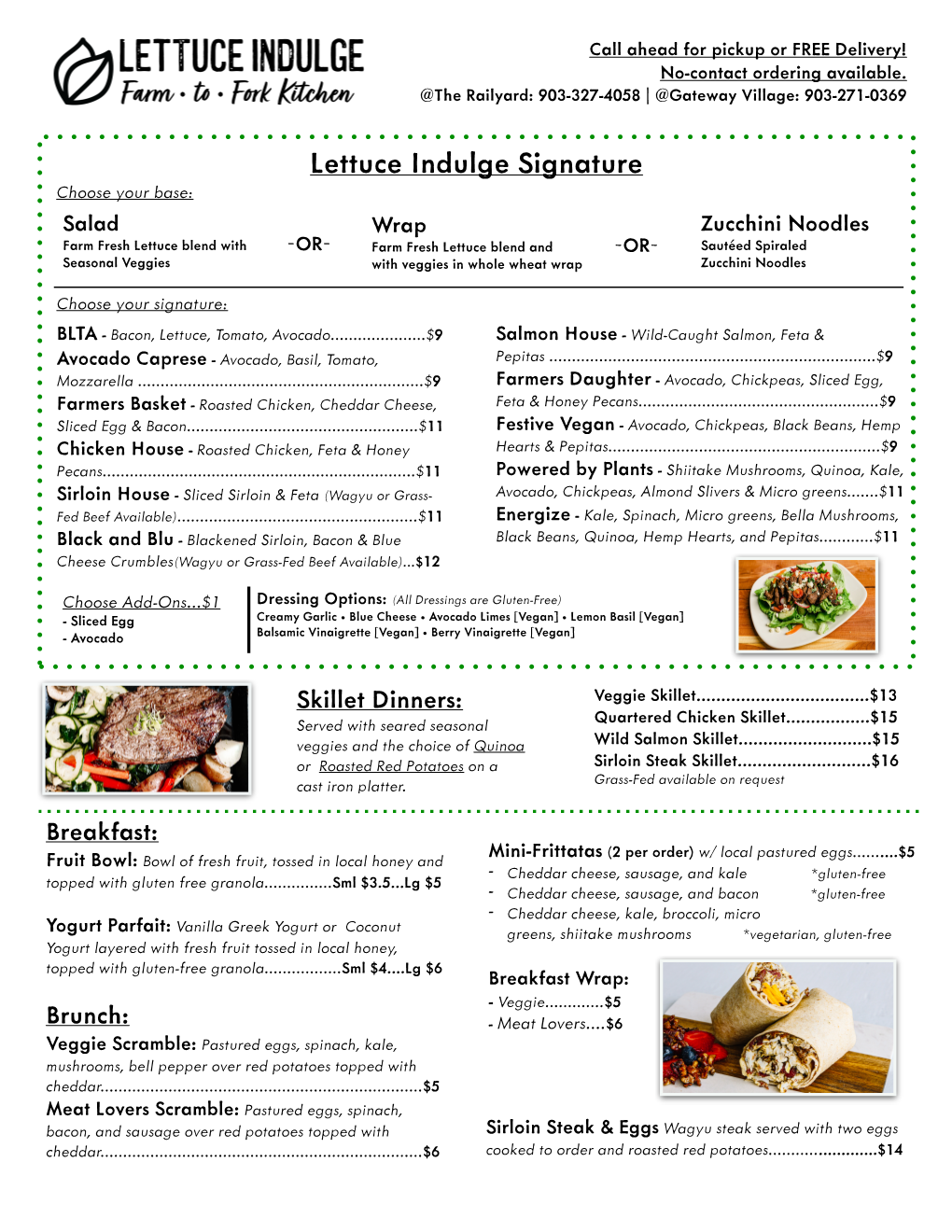 Lettuce Indulge Signature Choose Your Base