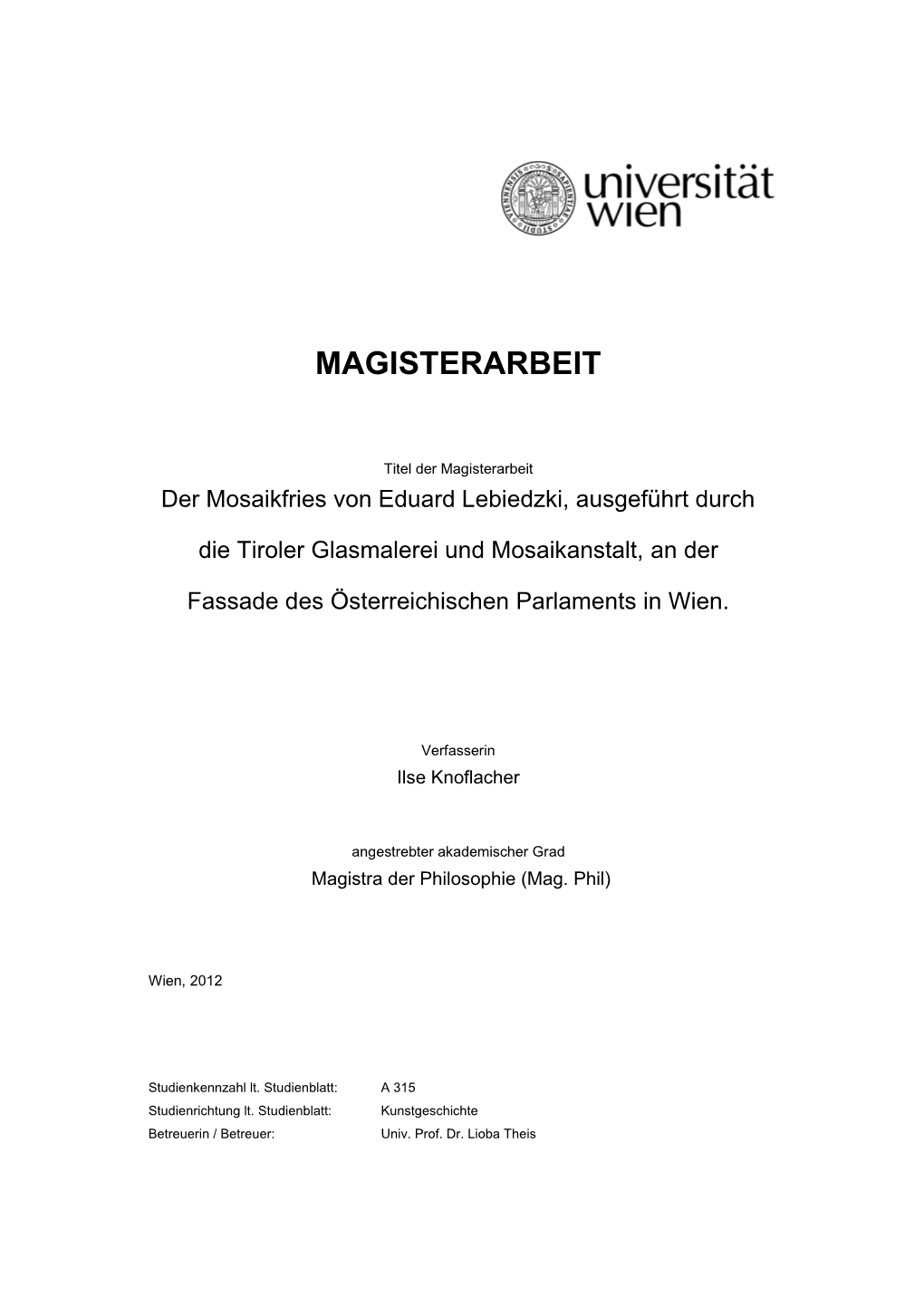 3. Theophil Hansen Und Das Parlament 9 3