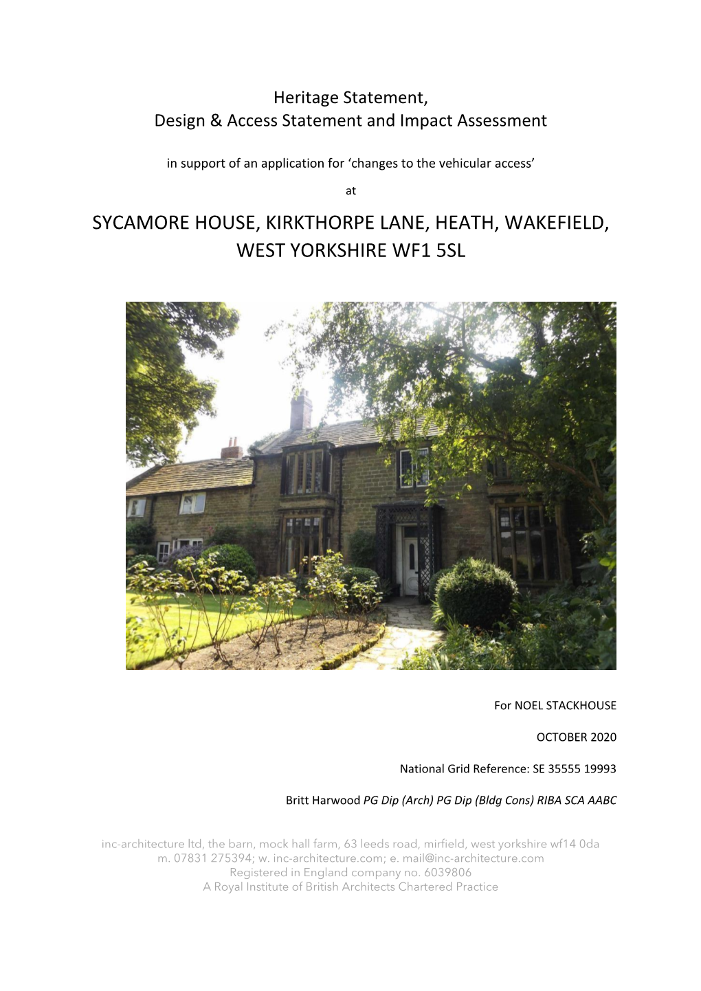 Sycamore House, Kirkthorpe Lane, Heath, Wakefield, West Yorkshire Wf1 5Sl