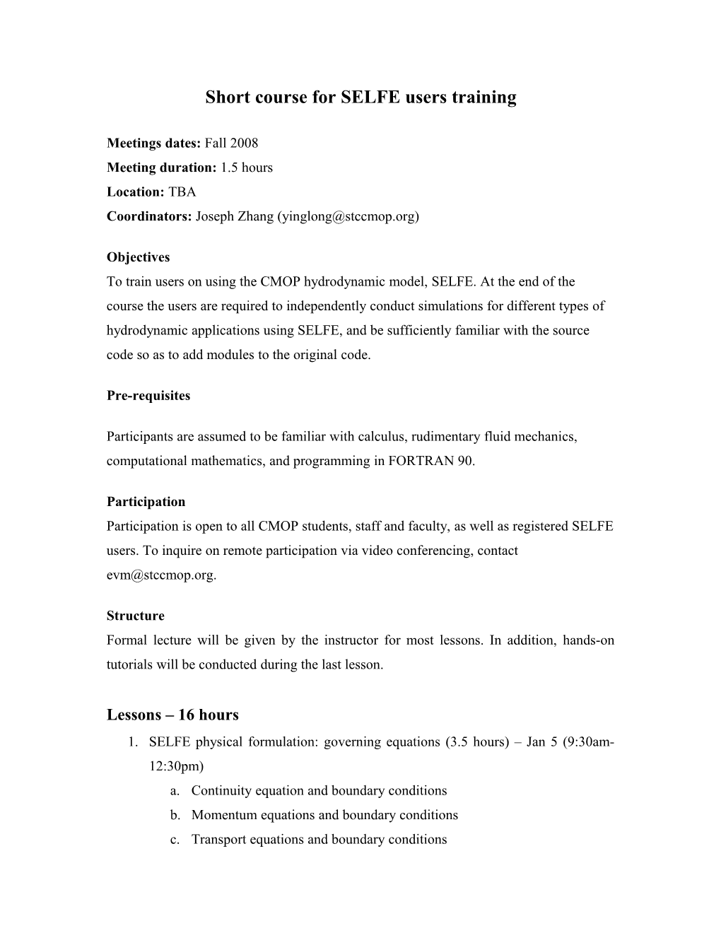 Journal Club for Numerical Ocean Models