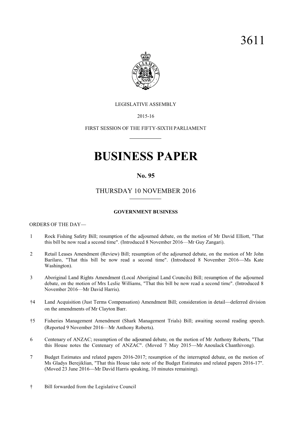 3611 Business Paper