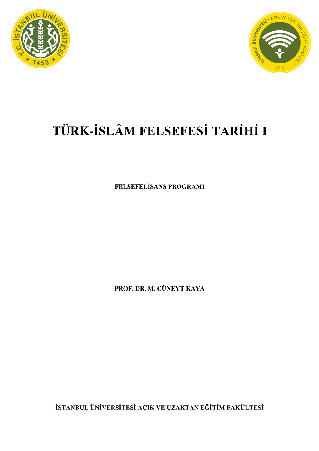 Turkislamfelsefesitarihi.Pdf