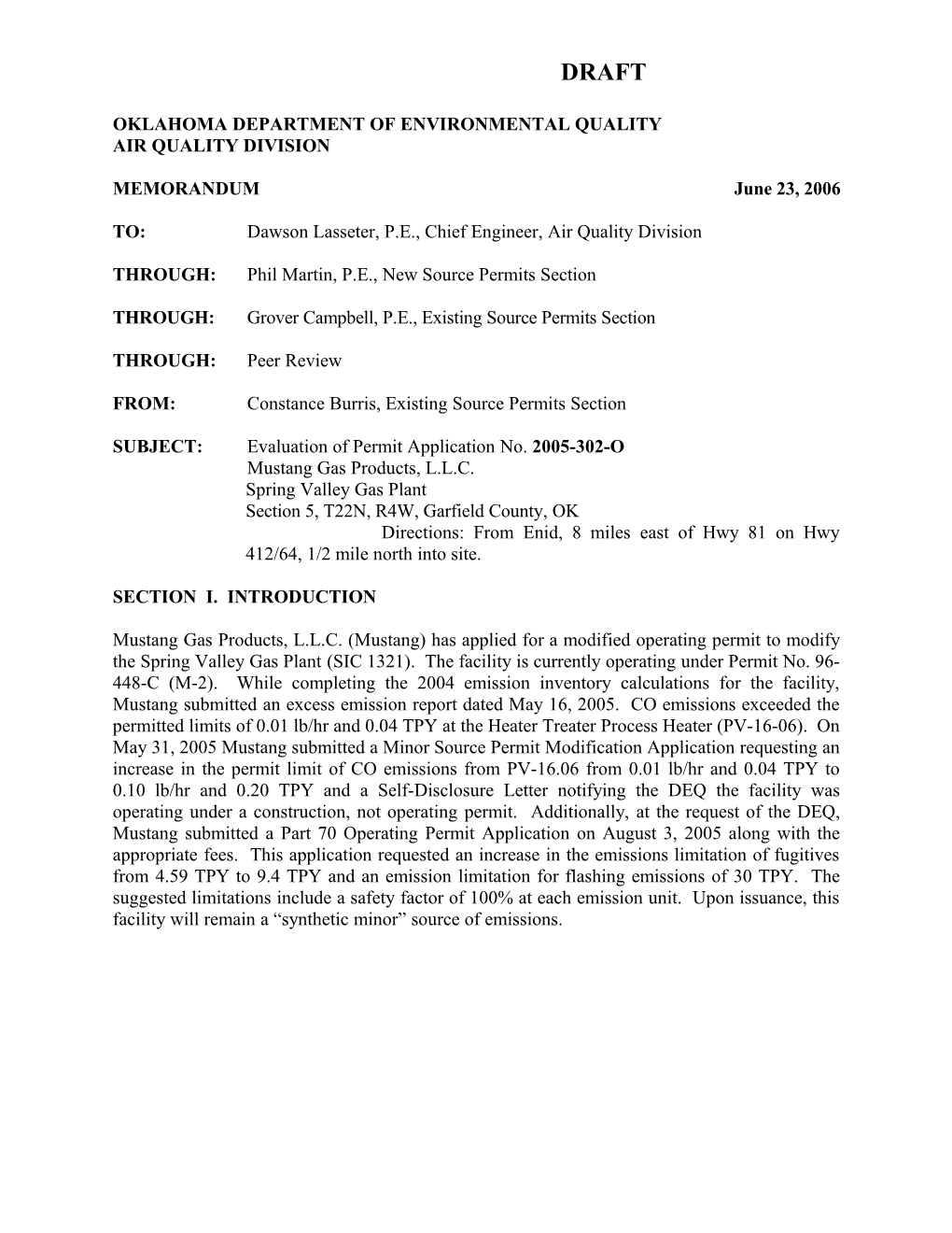 Oklahoma Department of Environmental Quality s18