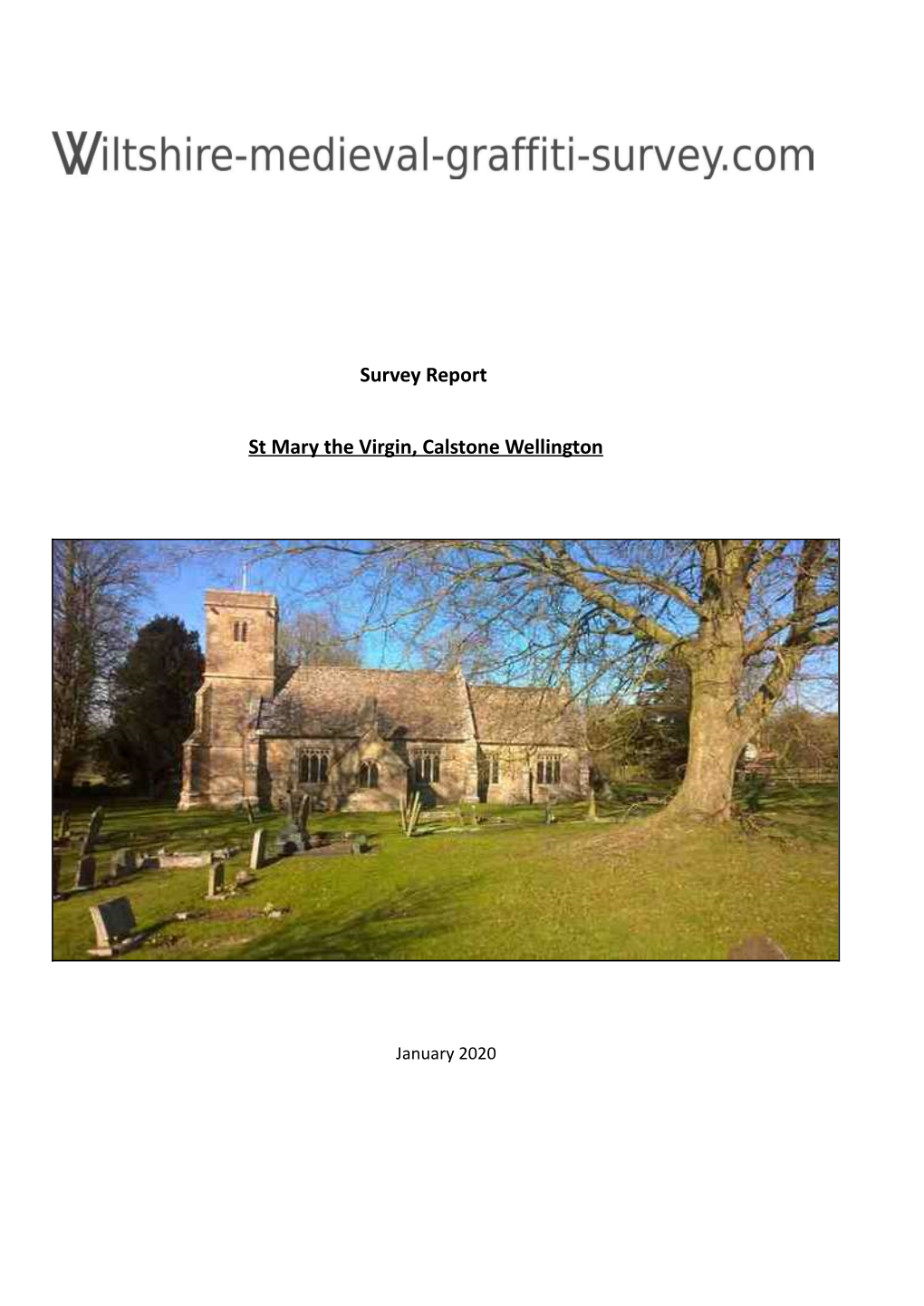 Survey Report St Mary the Virgin, Calstone Wellington