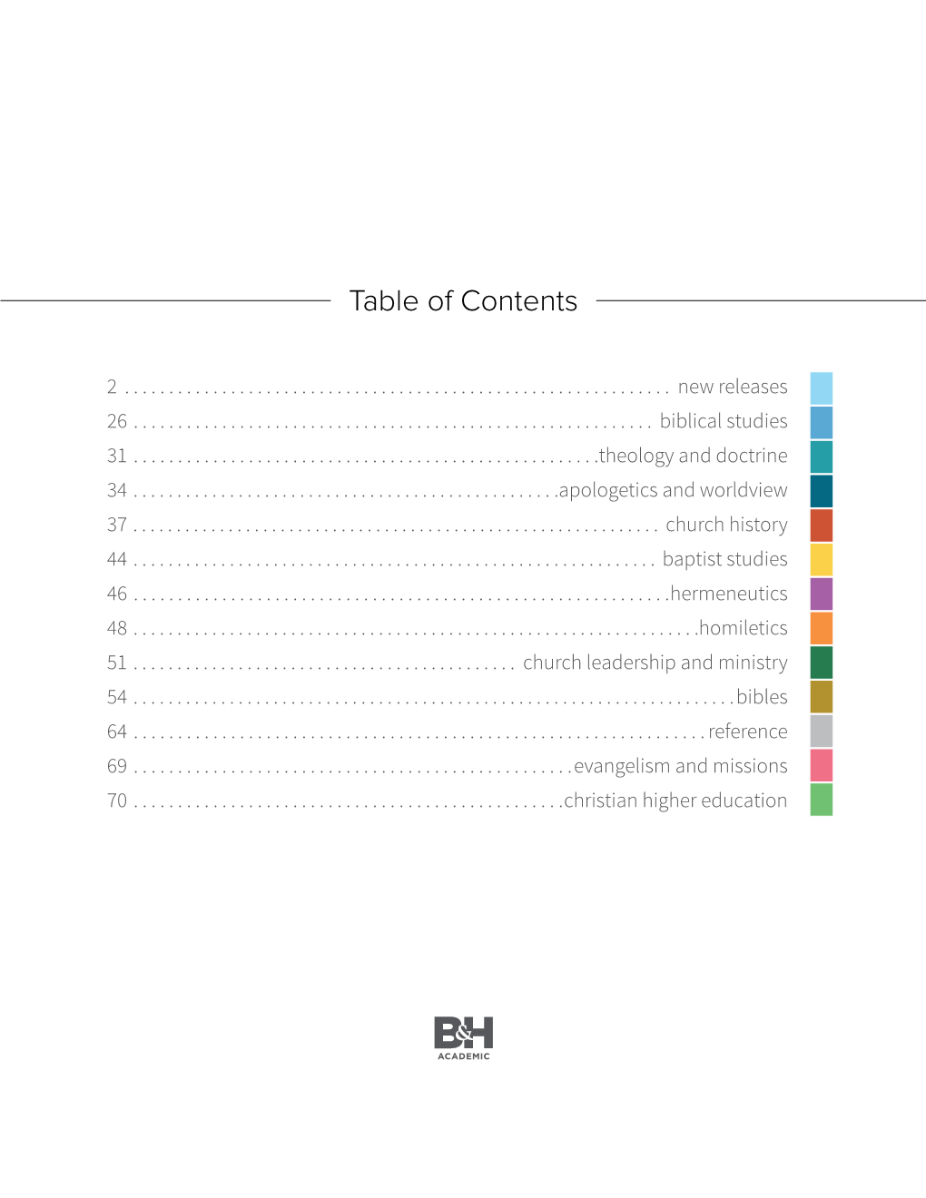 Table of Contents