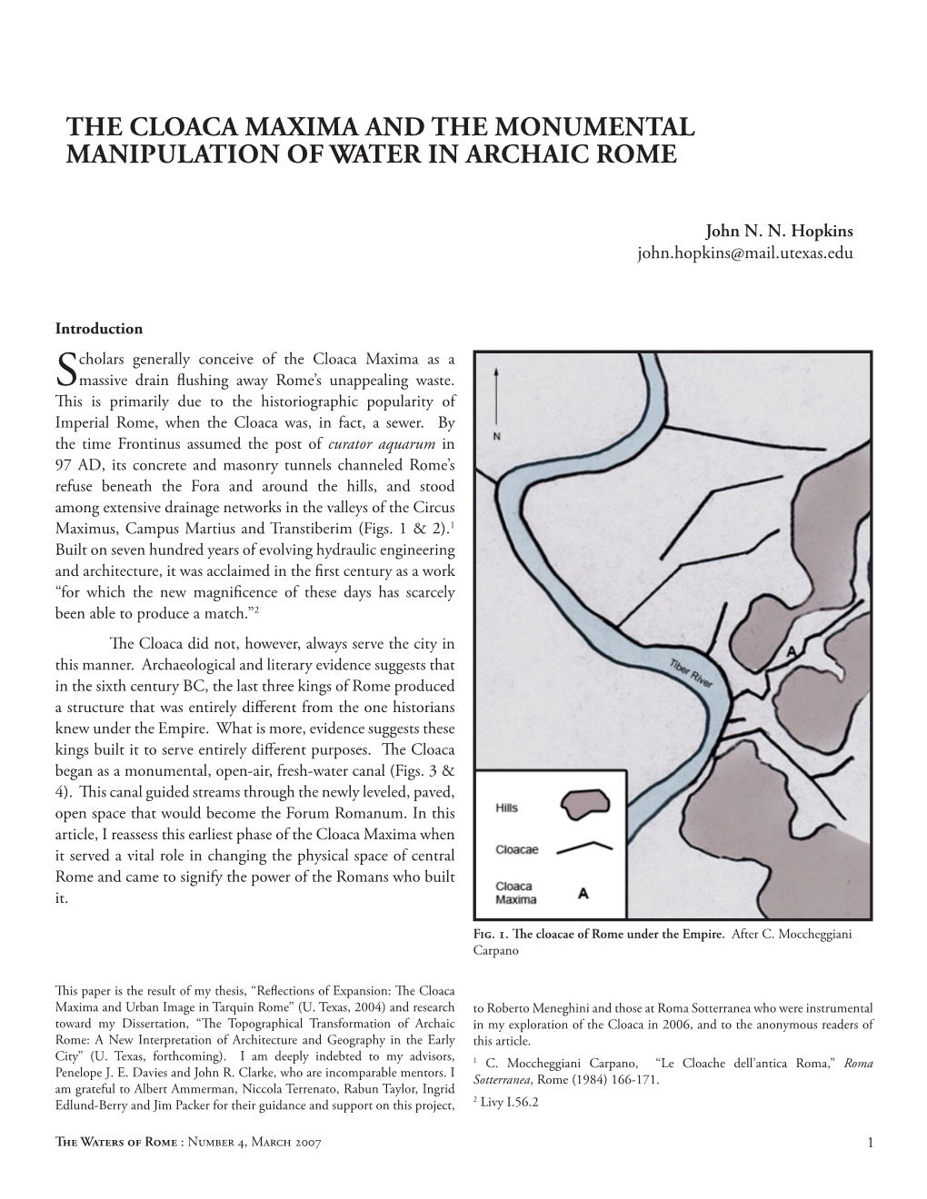 Waters of Rome Journal