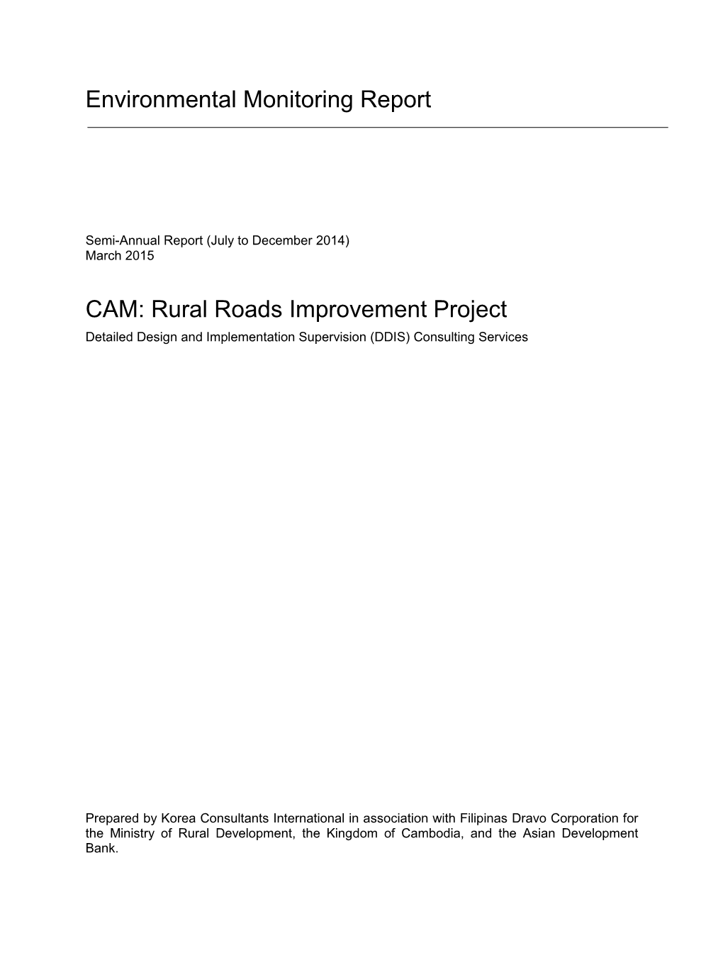 Cambodia: Rural Roads Improvement Project