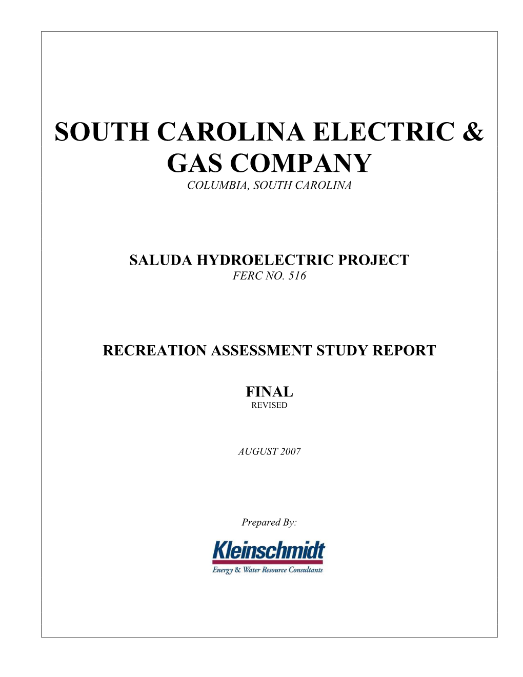 South Carolina Electric & Gas Company