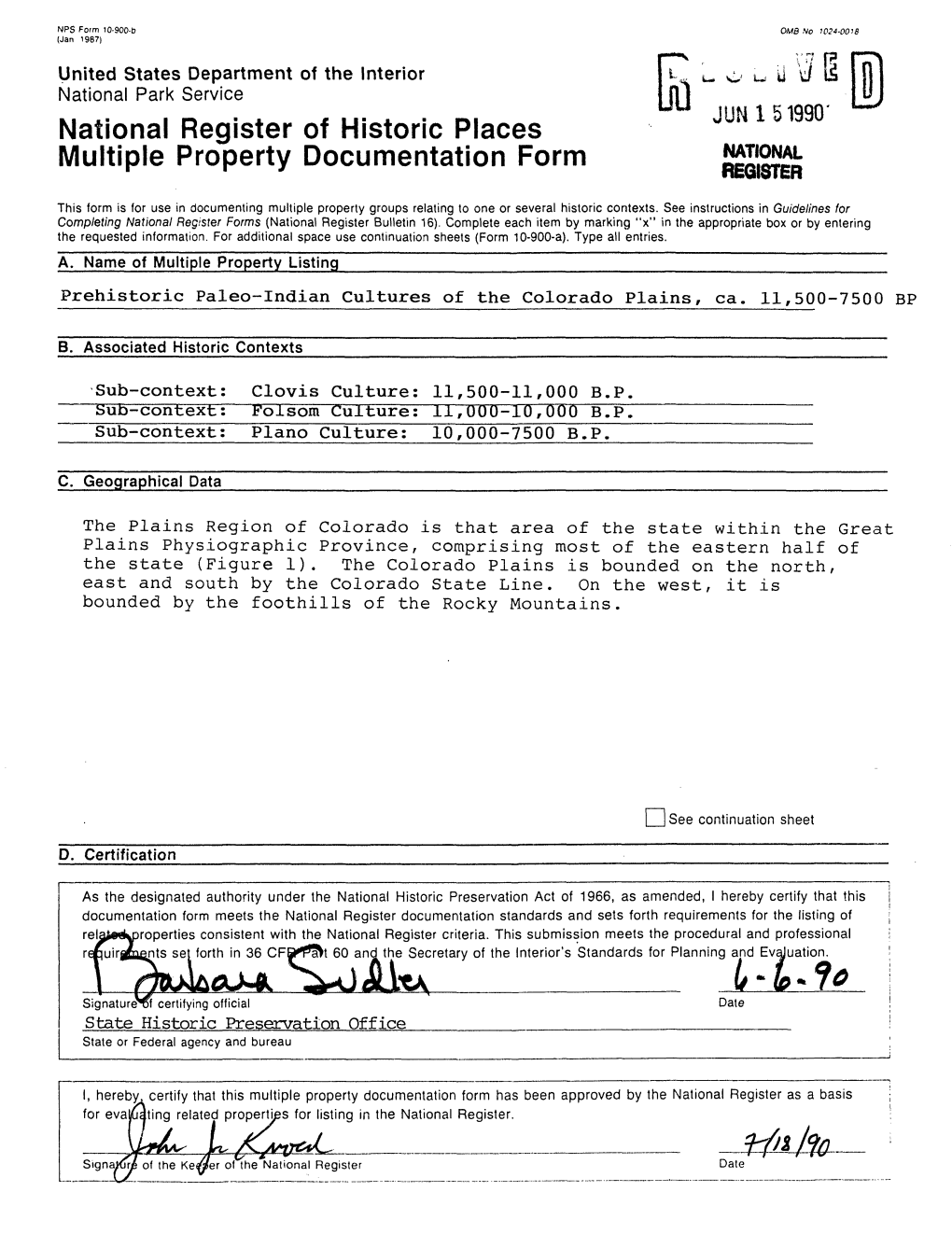 National Register of Historic Places Multiple Property Documentation