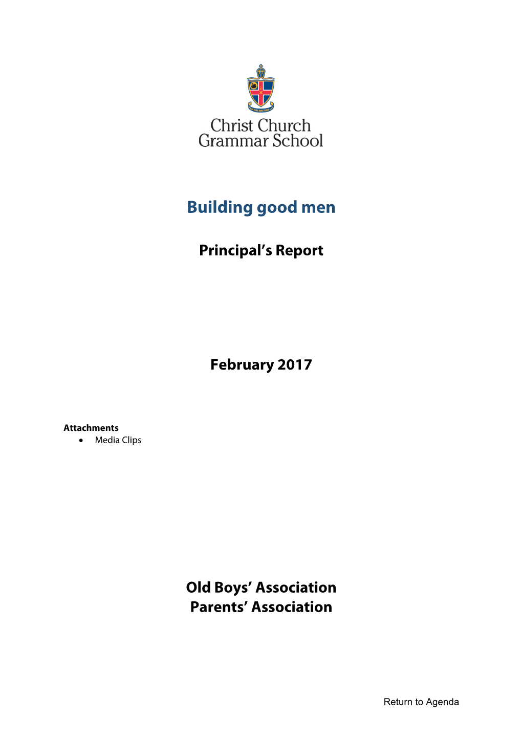 Building Good Men