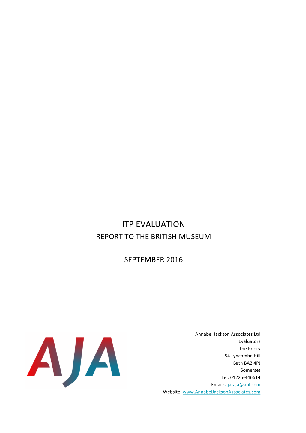 Itp Evaluation Report to the British Museum