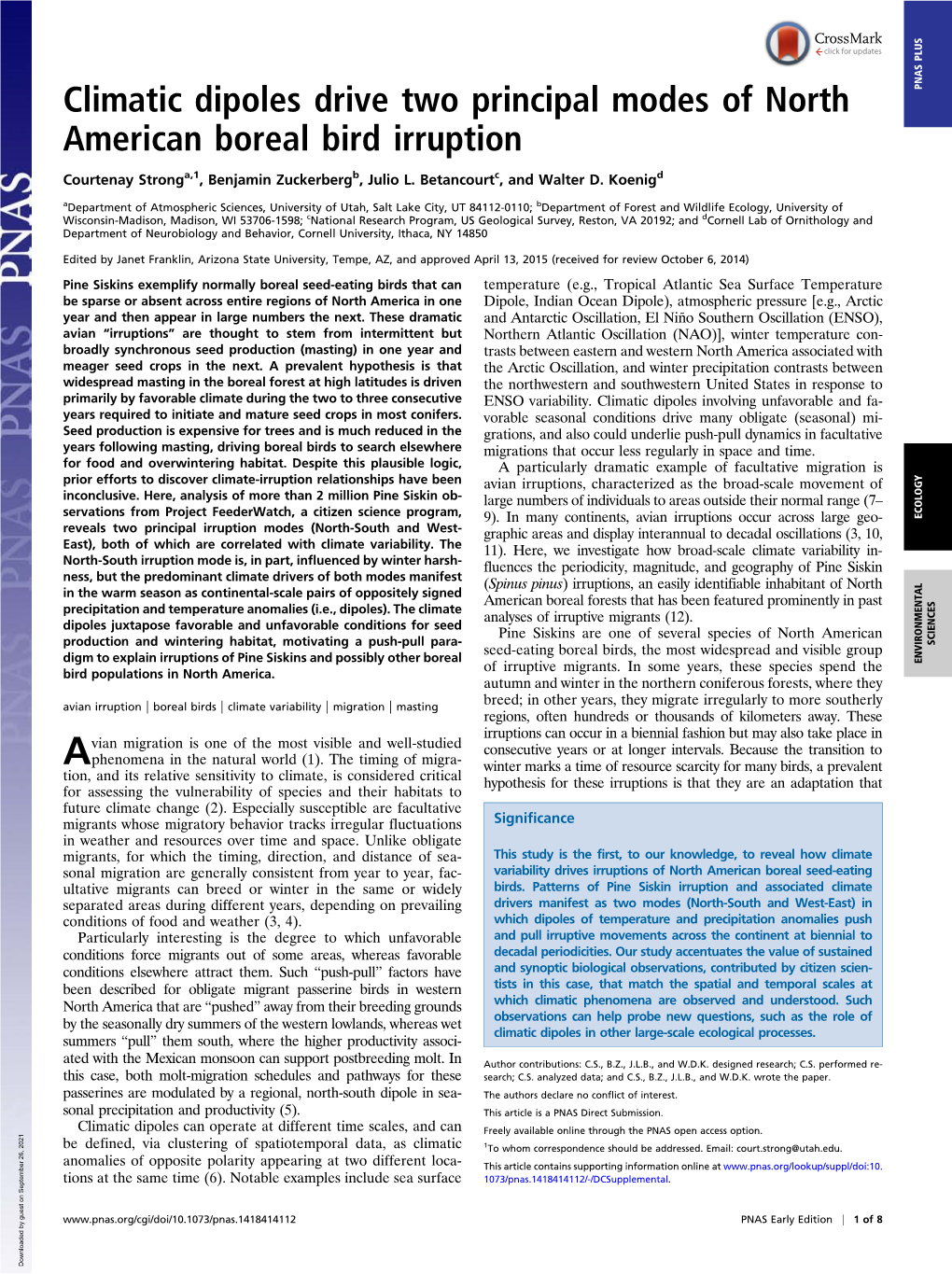 Climatic Dipoles Drive Two Principal Modes of North American Boreal